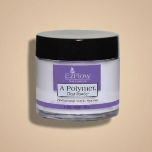 EzFlow A Polymer Clear Powder – Professional Acrylic System (.75 oz / 21g)