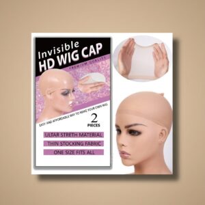 Invisible HD Wig Cap (2-piece, nude)