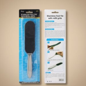 Paie Stainless Foot File with Refill Grits