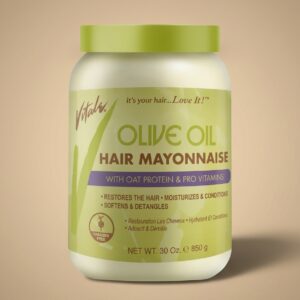 Vitale Olive Oil Hair Mayonnaise with Oat Protein & Pro Vitamins (30oz/850g)